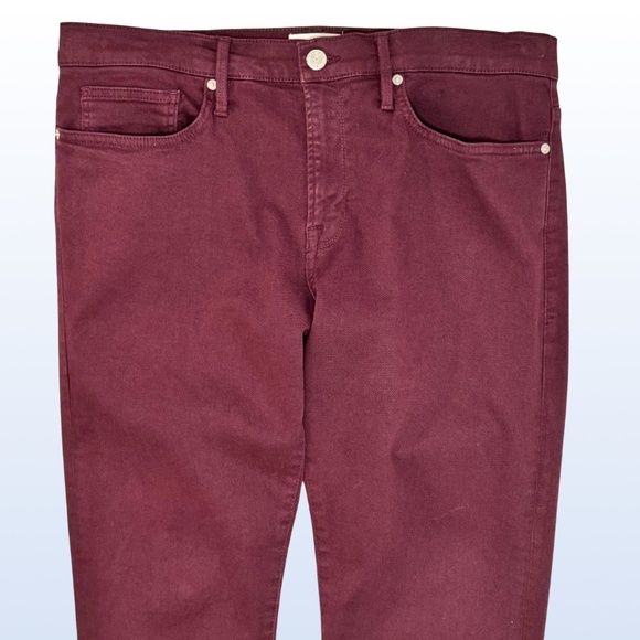FRAME Men's L'Homme Slim Fit Jeans in Garage Maroon - 36 - Picture 11 of 14